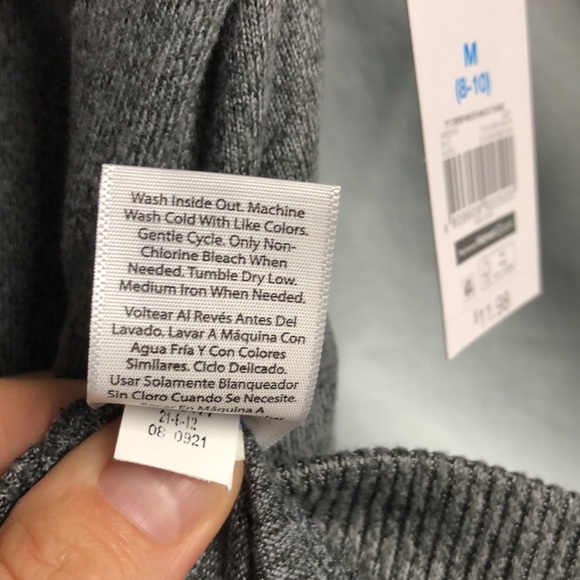 Heather gray time and true medium 8–10 tunic crewneck long sleeved fall top - Picture 12 of 12